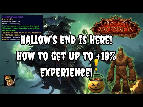 Hallow's End News + 18% Experience Buff! Project Ascension | Bronzebeard | World of Warcraft