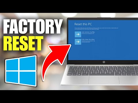How To Reset HP Laptop To Factory Settings
