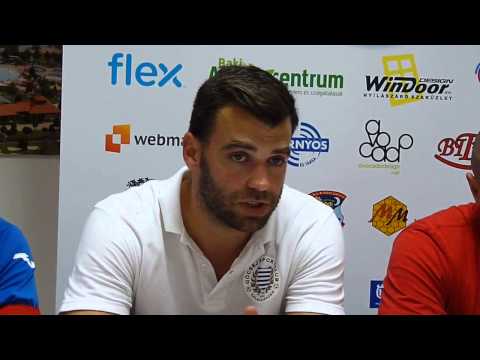 Bagó Gábor,sajtótájékoztató Göcsej sk-MVFC Berettyóújfalu mérkőzés után