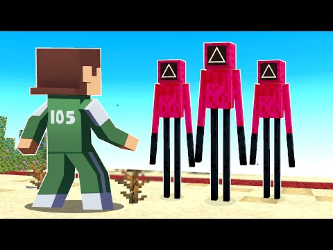 SQUID GAME VS MOBS In Minecraft!