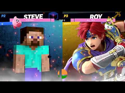 aj__siv (Zero Suit Samus/Villager/Steve/Pit) vs Vishire (Roy) - Aayushivitational