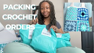 Package Crochet Orders with me!