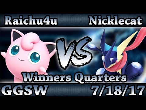 GGSW 31 - Raichu4u (Jigglypuff) Vs. Nicklecat (Greninja) Smash Wii U Winners Quarters - Smash 4
