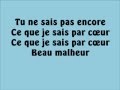 Emmanuel Moire - Beau Malheur (Paroles) 