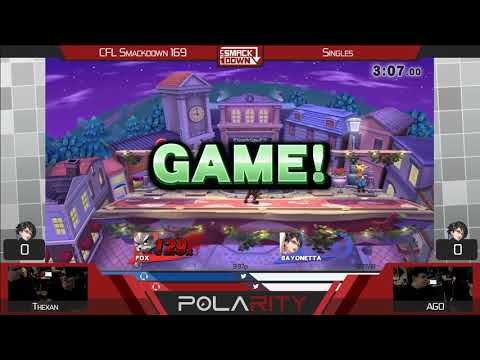 CFL Smackdown 169 WiiU - Thexan (Fox) vs Dyr (Bayonetta) - Winners Semis