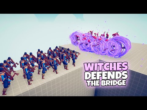 WITCHES DEFENDS THE BRIDGE VS EVERY FACTION | TABS UNIT CREATOR UPDATE GAMEPLAY