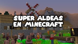 preview picture of video 'SUPER ALDEAS EN MINECRAFT | Extended Villages mod Español'