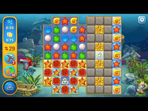 Fishdom HARD level 744 Gameplay (iOS Android)