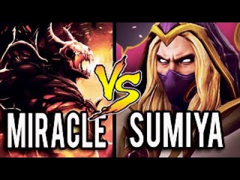 Miracle Vs SumiYa MID Battle - MMR Doesn't Matter Dota 2