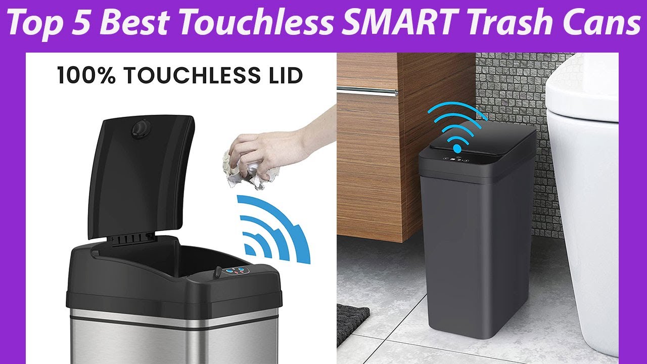 Top 5 Best Touchless SMART Trash Cans | For Kitchen, Office, Living Room, Toilet, Bedroom, RV