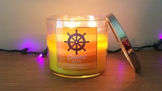 Coastal Sun Candle Review - White Barn Exclusive, Bath & Body Works Test