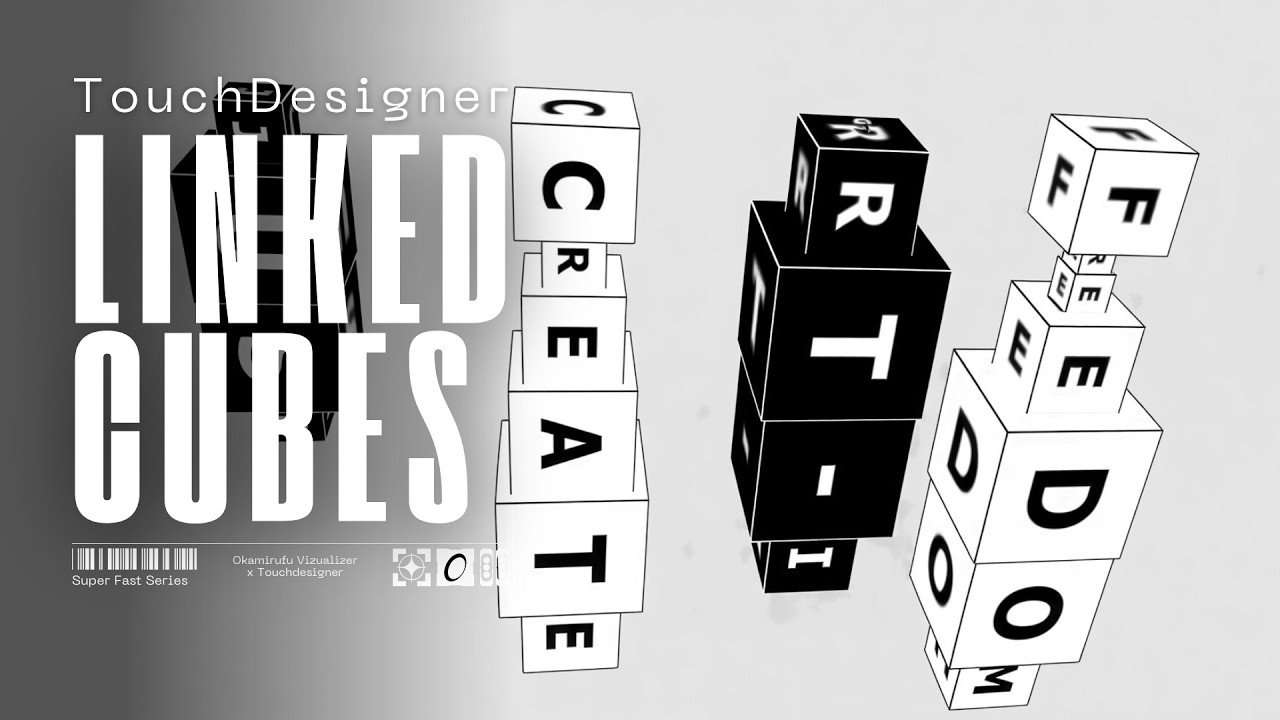 TouchDesigner Tutorial: Procedural Text Instancing & Dynamic Geometry Layout (Easy)