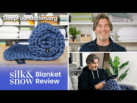 Silk & Snow Weighted Blanket Review - Chunky but Cooling!