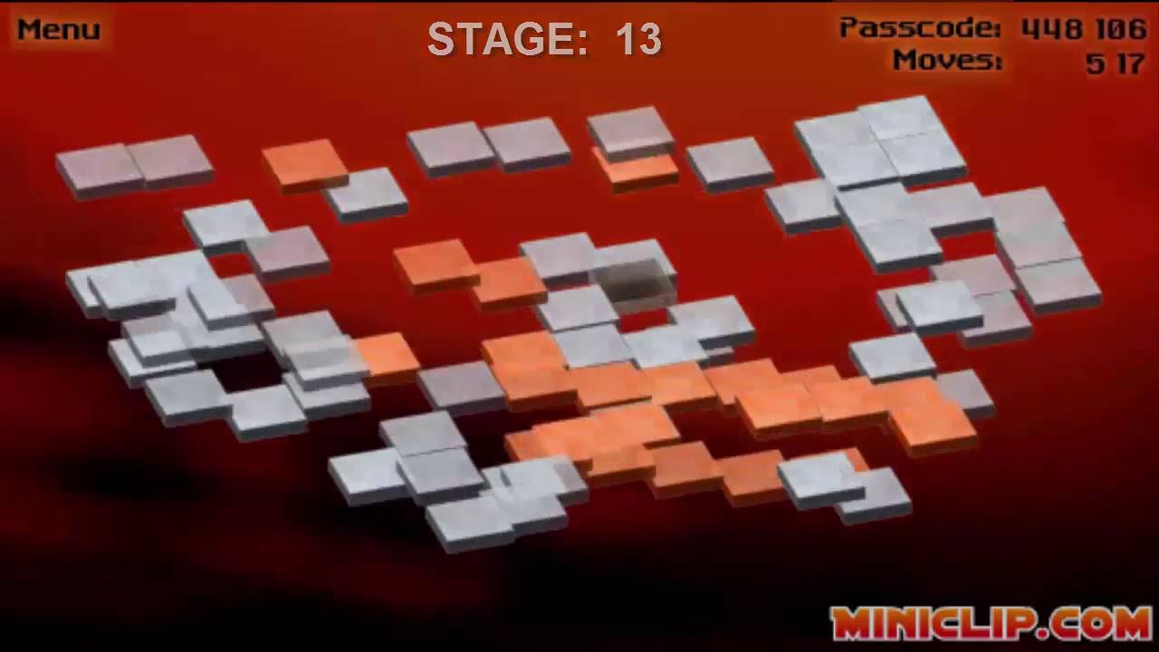 Bloxorz Walkthrough Levels : 1 to 33