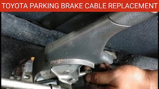 Toyota Hand Brake Parking Brake Cable Replacement Job || How to Fit the Hand Brake Cable