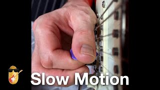 Download lagu How to Pinch Harmonics (Squealies) on Guitar with Slow Motion Up close angles. mp3