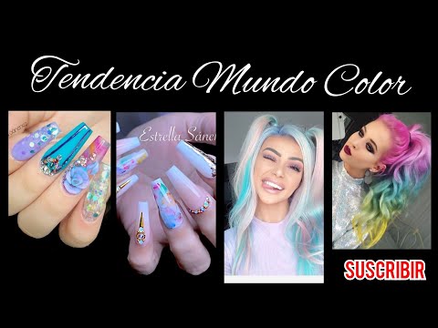 TENDENCIA 2020- 2021😍 VARIOS COLORES FANTACIA/ MUNDO COLOR/Combó UÑASYTINTES arcoíris