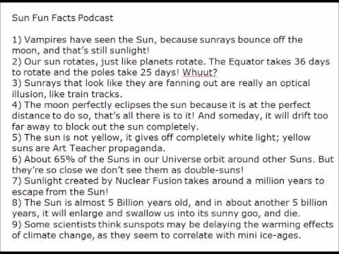 Sun 'Funfacts' Podcast - Tuesdays Robot