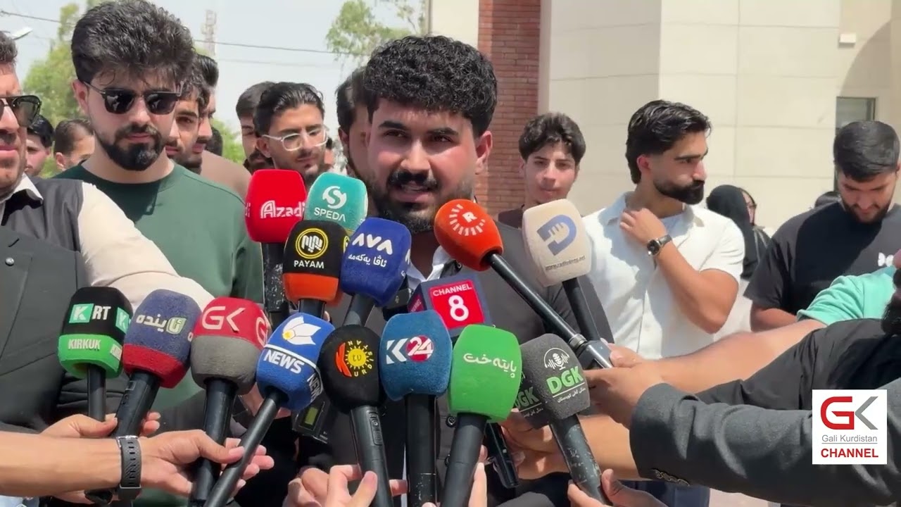 ڤیدیۆ | خوێندكارانی كۆلێژی ئەندازیاری زانكۆی گەرمیان كۆبوونەوەیەكی نارەزایەتییان ئەنجامدا