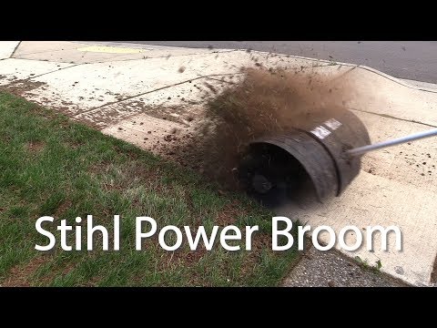 Stihl KB-KM - Power Broom vs Regular Broom