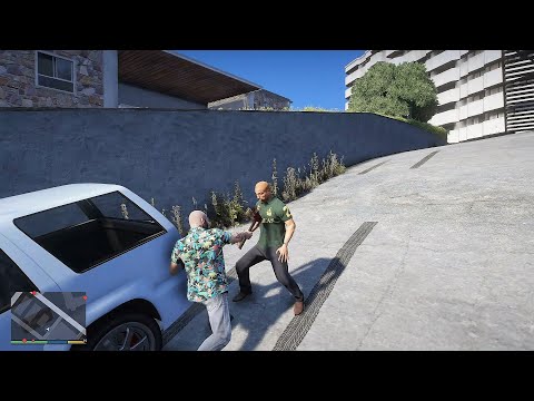 GTA 5 - Michael And The LSPD VS Martin Madrazo's Gang (GTA 5 Funny Moments)