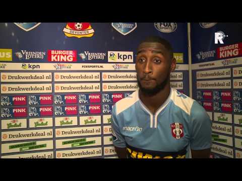 Gelegenheidsaanvoerder Jeffrey Fortes na Go Ahead Eagles - FC Dordrecht