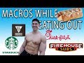 FULL DAY OF EATING ONLY RESTAURANT FOOD WHILE DIETING | IIFYM BODYBUILDING CONTEST PREP