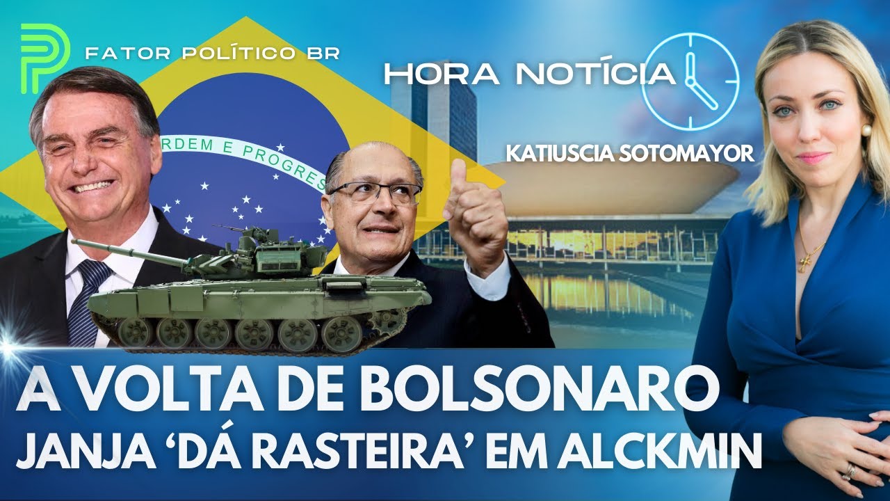 A volta de Bolsonaro / Janja 'dá rasteira' em Alckmin / Lula surpreende e anuncia GLO