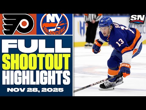 Philadelphia Flyers at New York Islanders | FULL Shootout Highlights - November 28, 2025