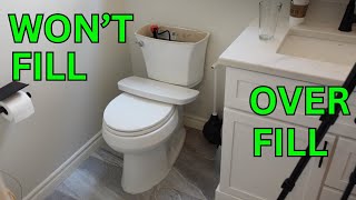 Kohler Toilet Not Filling, or Constantly Running - Maintenance