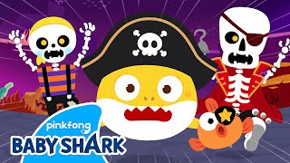 💀Chumbala Cachumbala Skeleton Pirates | Baby Shark Halloween Songs | Baby Shark Official