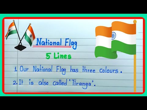 5 Lines on National Flag essay in english| short essay on our NationalFlag|National Flag India essay