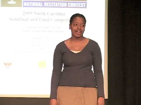 NC Poetry Out Loud 2009 -"When I Was Fair and Young" by Queen Elizabeth I