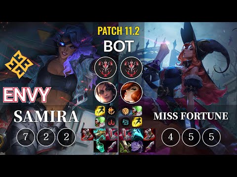 EM Envy Samira vs Miss Fortune Bot - KR Patch 11.2