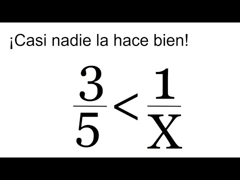 INECUACIÓN CON DENOMINADORES QUE CASI NADIE HACE BIEN. Álgebra Básica