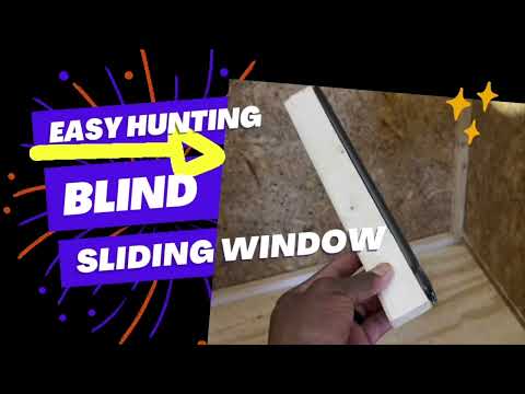 Easiest Sliding Plexiglass Window for Deer Stand