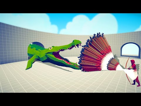 GIANT CROCODILE vs EVERY GOD - Totally Accurate Battle Simulatr TABS