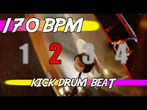 ✅ 170 BPM Kick Drum Beat 🥁 10 minutes backing track