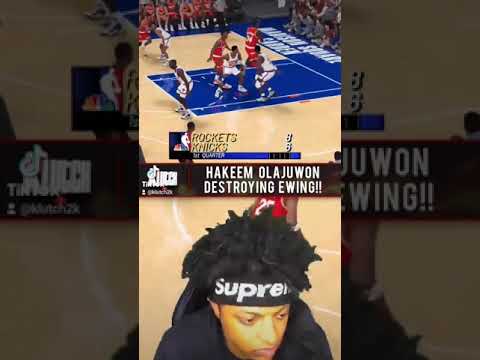 Hakeem Olajuwon DESTROYS Patrick Ewing!!!
