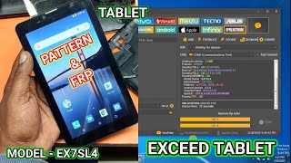 HOW TO REMOVE PATTERN & FRP EXCEED TABLET UNLOCKTOOL ONE CLICK || EXCEED TABLET MODEL- EX7SL4