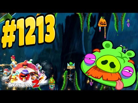 Angry Birds 2-Bamboo Forest Hog Warts Foreman Pig Level-1213 Three Star Walkthrough