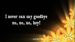 NEVER CAN SAY GOODBYE - (Lyrics)