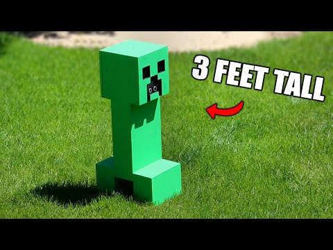 I Made a Real Life Minecraft Creeper
