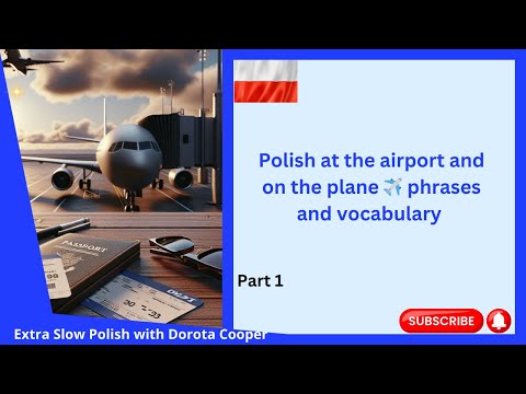 Polish at the airport and on the plane ✈️ phrases and vocabulary - At the airport Polish. Part 1