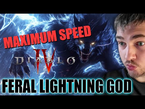 FERAL LIGHTNING GOD (Insane AoE and Speed) Druid Build Guide for Season 5 of Diablo 4