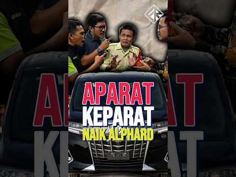 Oknum aparat naik Alphard plat bodong
