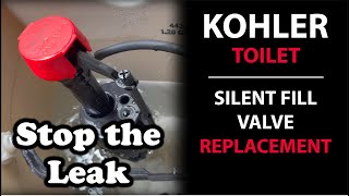 Kohler Toilet Leaking Silent Fill Valve Replacement Instruction