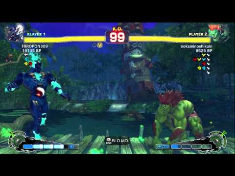 HIROPON309 [Seth] vs ookaminoshikuin [Blanka] SSF4 Japanese Online Ranked Matches - Xbox Live
