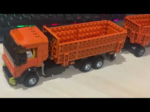 ✅ Лего Камаз сельхозник с прицепом из Lego , своя версия!!