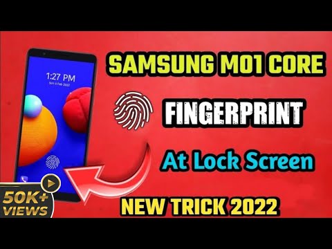 How To Set Fingerprint Lock In Samsung M01 Core || Samsung m01 core me fingerprint kaise lagaen